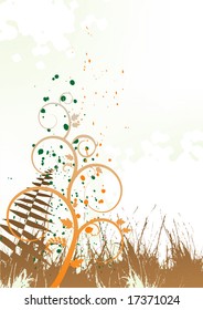 autumn background, ornament