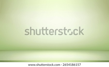 Autumn Background Pale Green Studio with shadow,light on wall interior,Green Podium Display Room with sunlight overlay on floor,Vector Minimal background for product presentation in Spring,Summer 