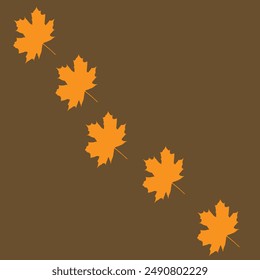 autumn background pattern of yellow leaves,