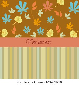  Autumn background with place for text 