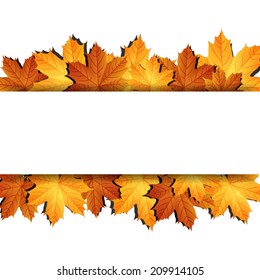 Autumn background with place for text