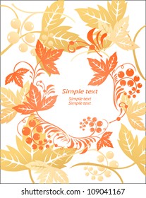 Autumn background with place for your text - vector