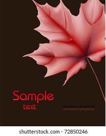 Autumn background with place for your text