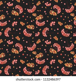 Autumn Background with a Rebion.Vector illustration.