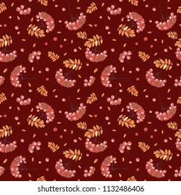 Autumn Background with a Rebion.Vector illustration.