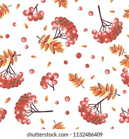 Autumn Background with a Rebion.Vector illustration.