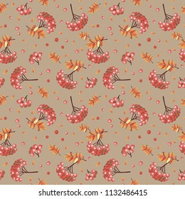Autumn Background with a Rebion.Vector illustration.