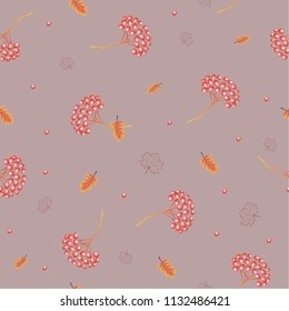 Autumn Background with a Rebion.Vector illustration.