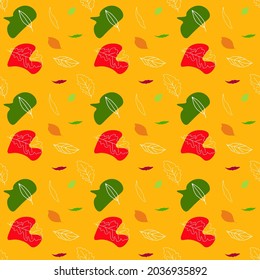 Autumn background. Seamless. Factory textiles.