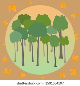 Autumn background in soft warm tone