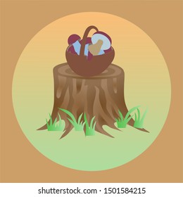 Autumn background in soft warm tone