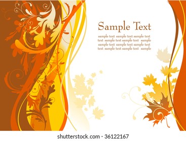 Autumn background with space for text