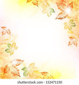 Autumn background with space to your text