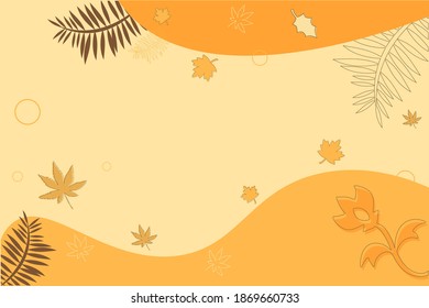 
Autumn background. Autumn style banner with abstraction. In yellow colors.