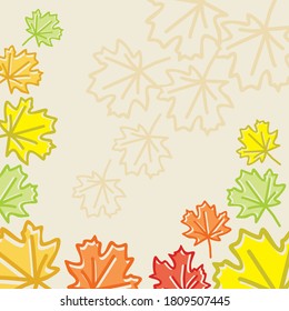 Autumn Background Tempate Eps 10