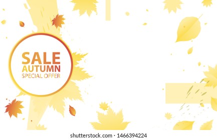 Autumn background template brushes Orange yellow Sale Final