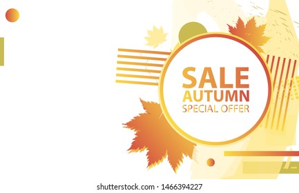 Autumn background template brushes Orange yellow Sale Final