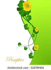 Autumn background with text and leaves