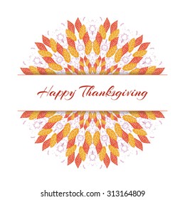 Autumn background. Thanksgiving day card.