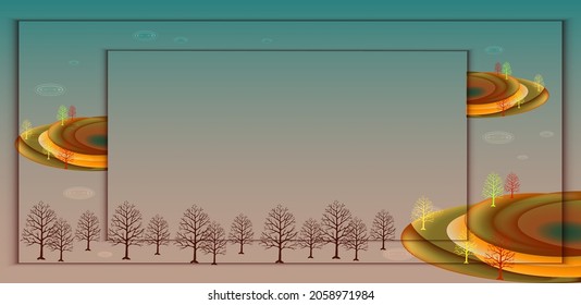 Fondo otoñal con árboles y sueño por texto

