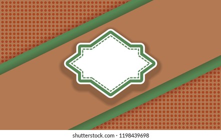 Autumn background. Trendy geometric backdrop and place for text. Vector illustration EPS10