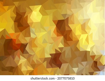 autumn background with triangles falling autumn leaves