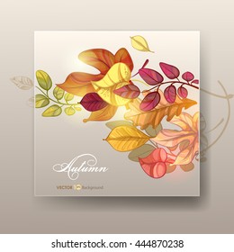 Autumn background. Vector eps 10.
