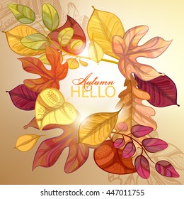 Autumn background. Vector eps 10.