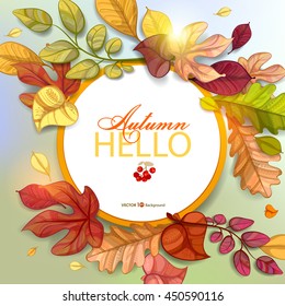 Autumn background. Vector eps 10.