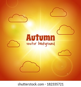 Autumn background. Vector eps10.  Can be used as backdrop for your web pages or presentations or something awesome.
