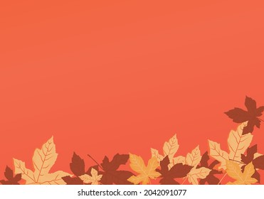 Autumn background vector, good for promotion ads poster and banner.