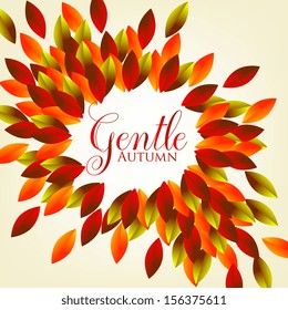 Autumn background. Vector illustration.