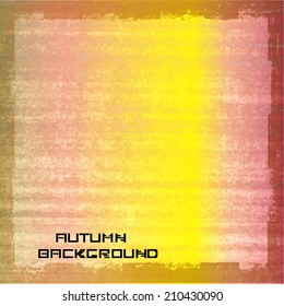 Autumn background. Vector illustration. 