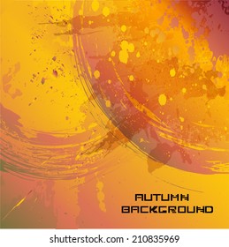 Autumn background. Vector illustration. 
