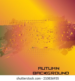 Autumn background. Vector illustration.  