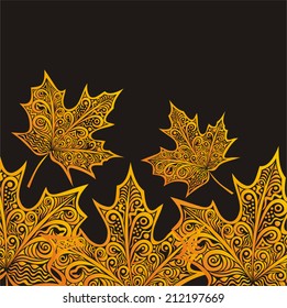 Autumn background vector illustration