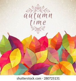 Autumn background. Vector illustration