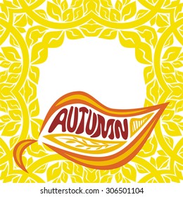 Autumn background vector illustration