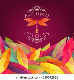 Autumn background. Vector illustration