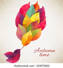 Autumn background. Vector illustration