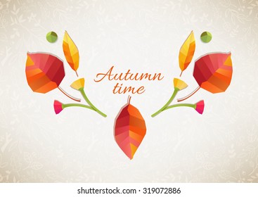 Autumn background. Vector illustration