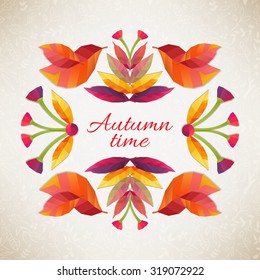 Autumn background. Vector illustration