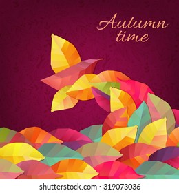 Autumn background. Vector illustration