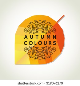 Autumn background. Vector illustration