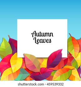 Autumn background. Vector illustration