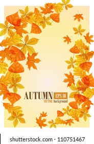 Autumn background. Vector illustration. Eps 10.
