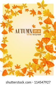 Autumn background. Vector illustration. Eps 10.
