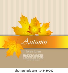 Autumn background. Vector illustration. Eps 10.