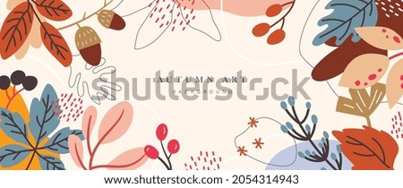 Similar – Image, Stock Photo Colourful leaves in autumn light