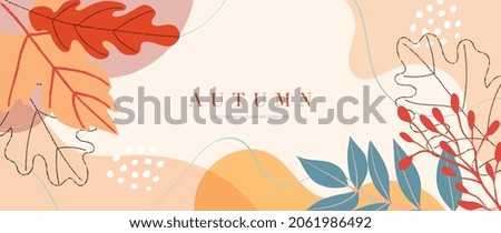 Similar – Image, Stock Photo Colourful leaves in autumn light